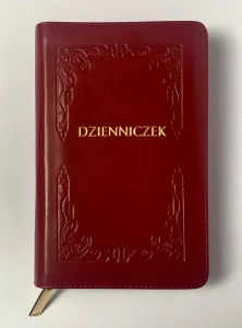 Dzienniczek skóra Bordo Mały